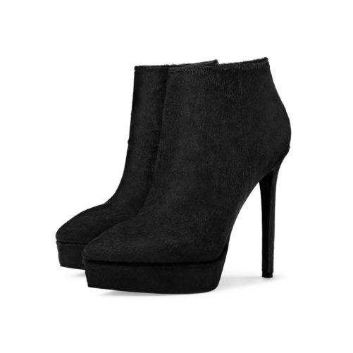 picture of sexy high heel autumn ankle boots that are leather