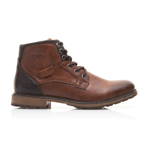 picture of the side with buckle of our vintage style mens casual boot
