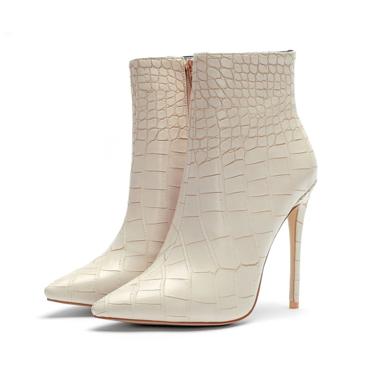 pencil heel long boots