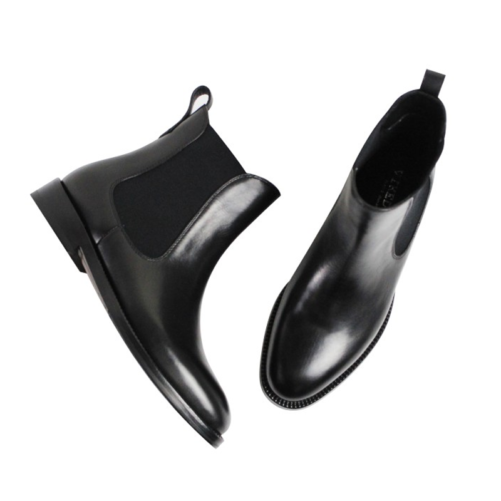 side and top picture of the New York Style Leather Chelsea Boots