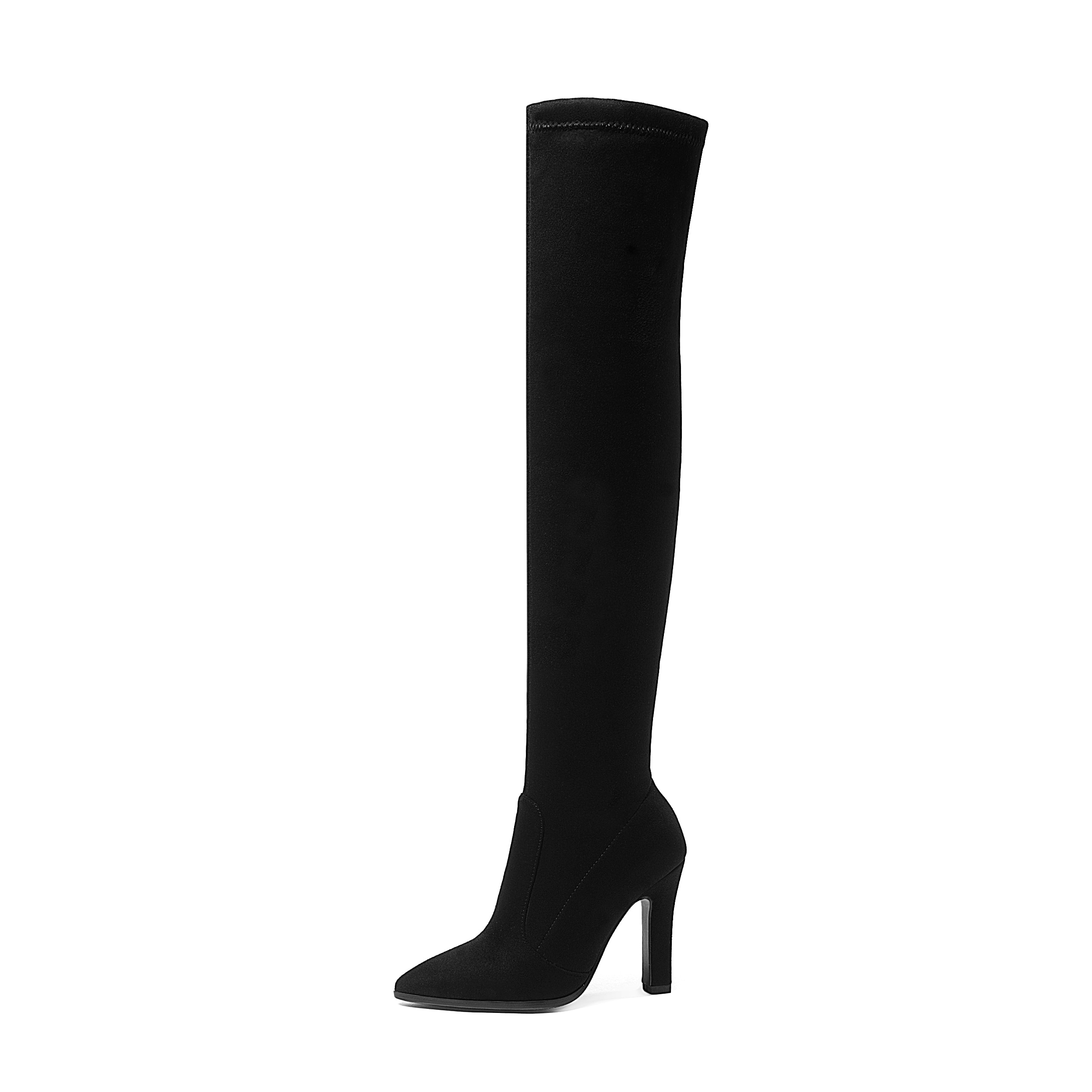 The Sexy Over Knee High Heel Slip On Boots Are Stunning.