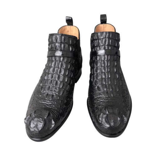 real alligator skin chelsea high fashion boots
