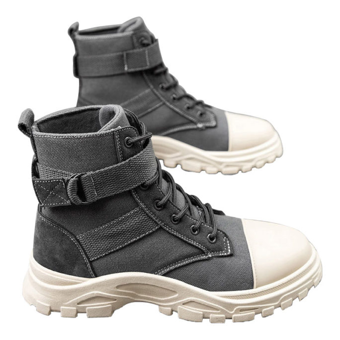 Military High Top Canvas Boots