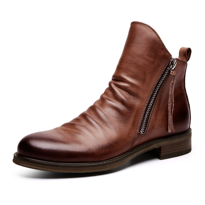 Genuine Leather Fashionable Chelsea Boots